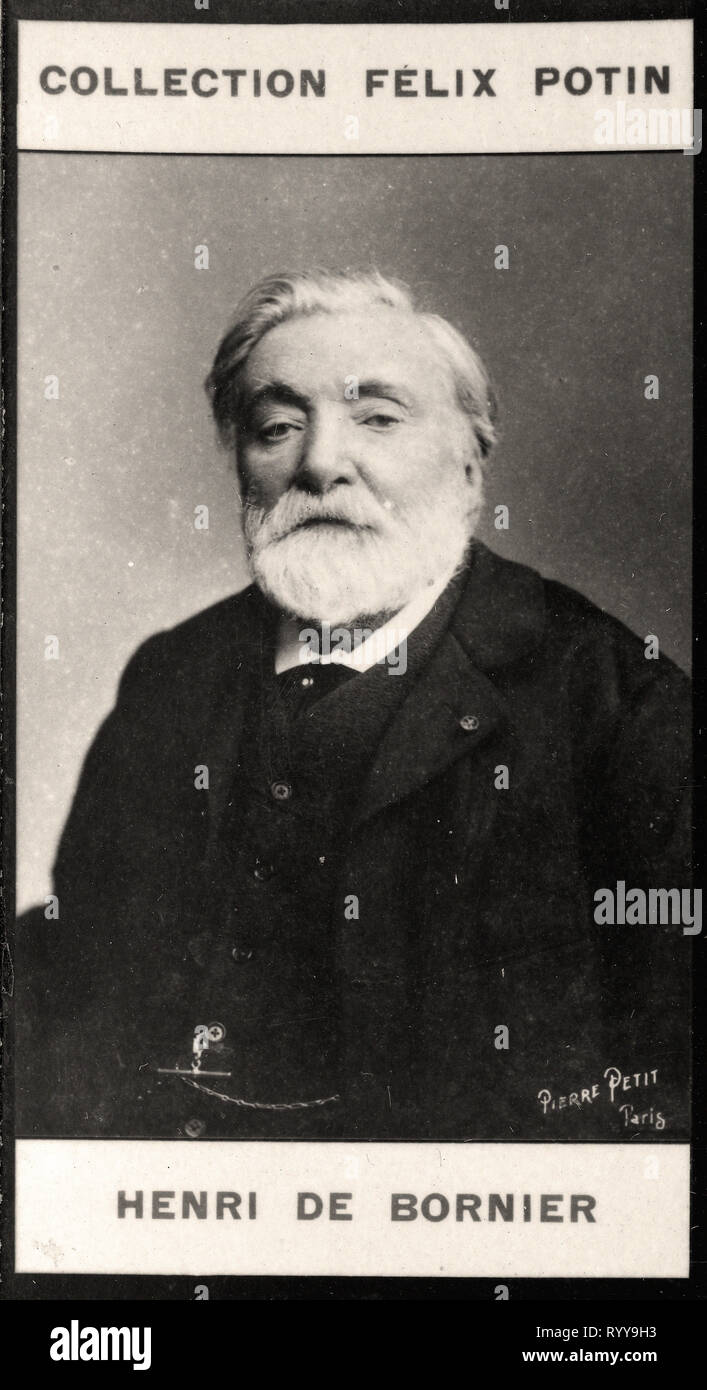 Photographic Portrait Of Bornier   From Collection Félix Potin, Early 20th Century Stock Photo