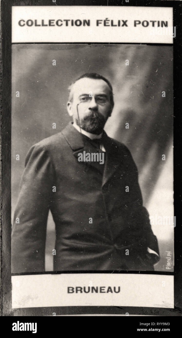 Photographic Portrait Of Bruneau   From Collection Félix Potin, Early 20th Century Stock Photo