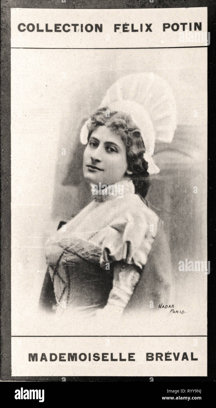 Photographic Portrait Of Brval   From Collection Félix Potin, Early 20th Century Stock Photo