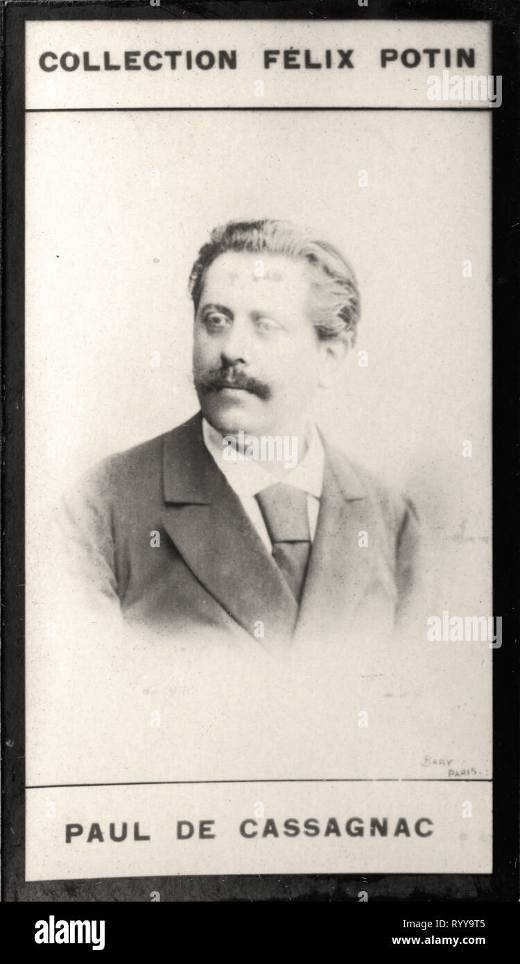 Photographic Portrait Of Cassagnac   From Collection Félix Potin, Early 20th Century Stock Photo