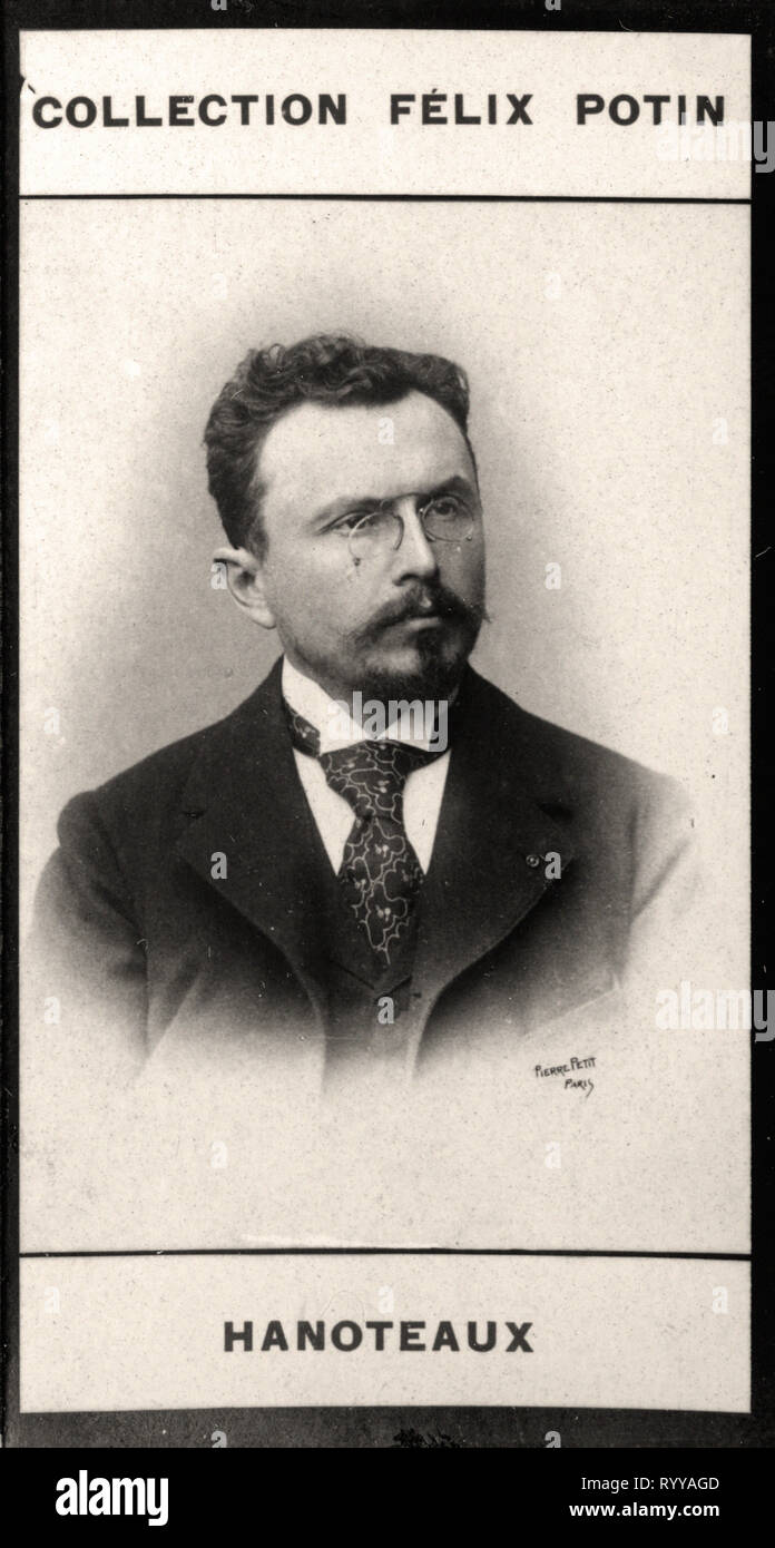 Photographic Portrait Of Hanoteaux   From Collection Félix Potin, Early 20th Century Stock Photo