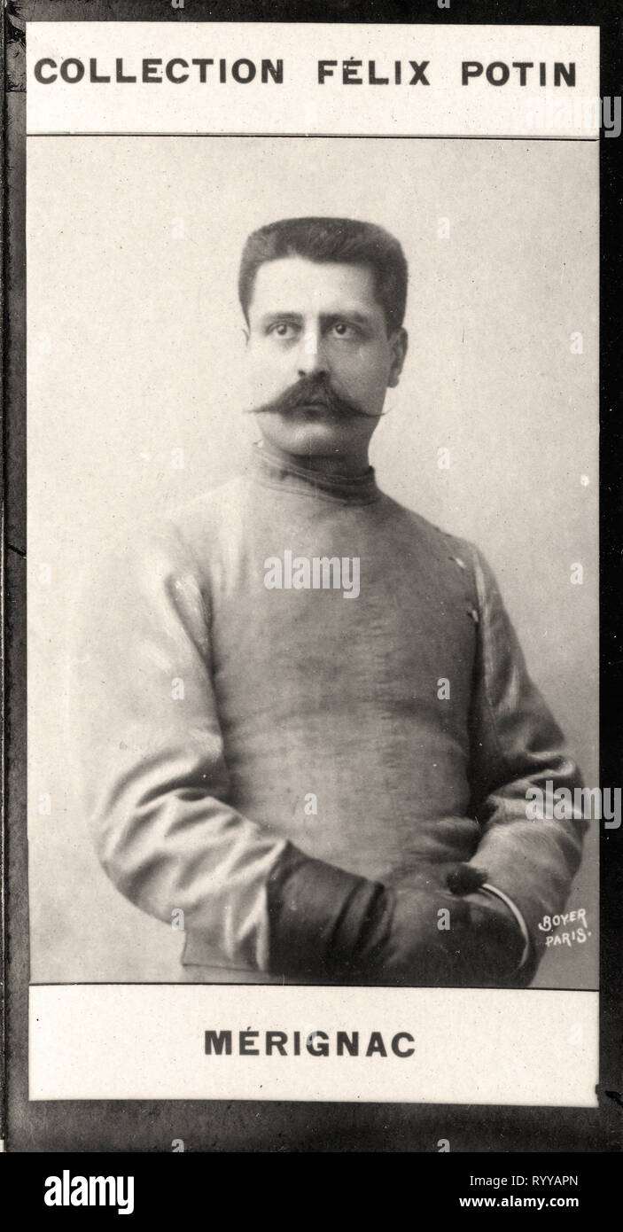 Photographic Portrait Of Mrignac   From Collection Félix Potin, Early 20th Century Stock Photo