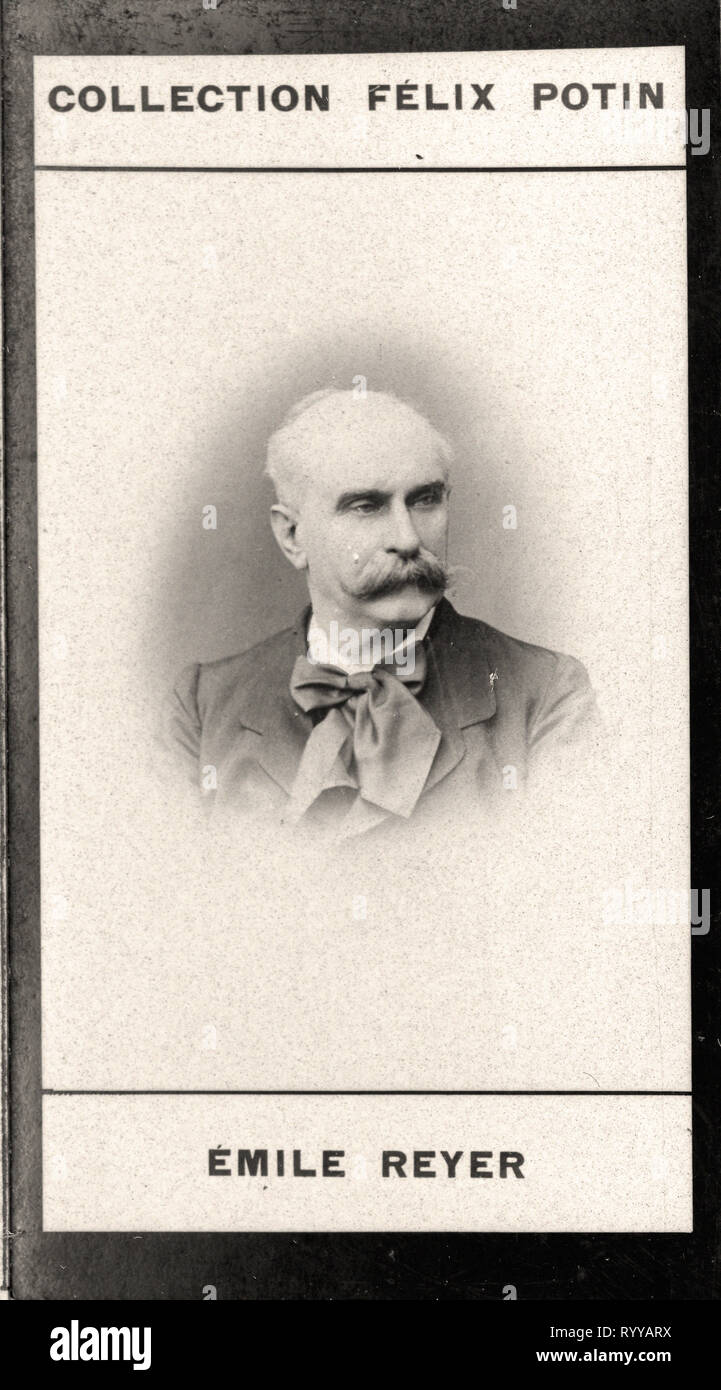 Photographic Portrait Of Reyer   From Collection Félix Potin, Early 20th Century Stock Photo