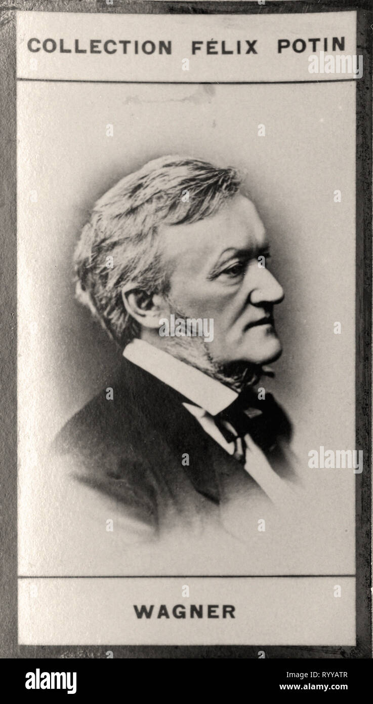 Photographic Portrait Of Wagner   From Collection Félix Potin, Early 20th Century Stock Photo