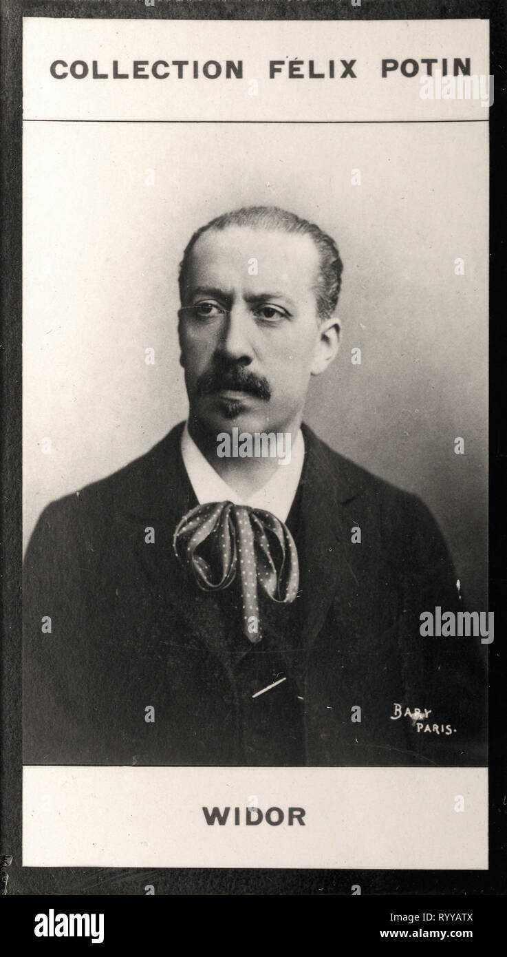 Photographic Portrait Of Widor   From Collection Félix Potin, Early 20th Century Stock Photo