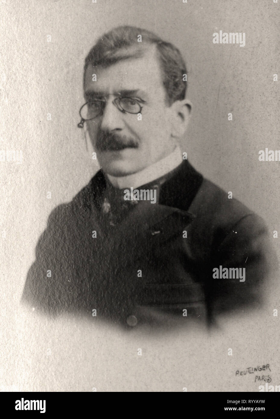 Photographic Portrait Of Brunetire   From Collection Félix Potin, Early 20th Century Stock Photo