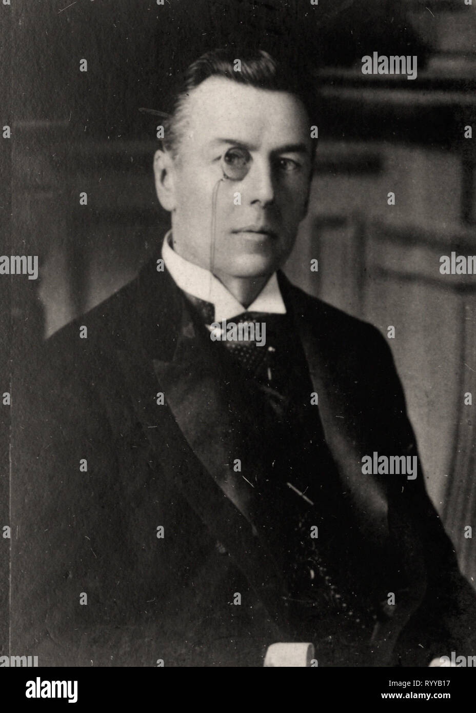Photographic Portrait Of Chamberlain   From Collection Félix Potin, Early 20th Century Stock Photo