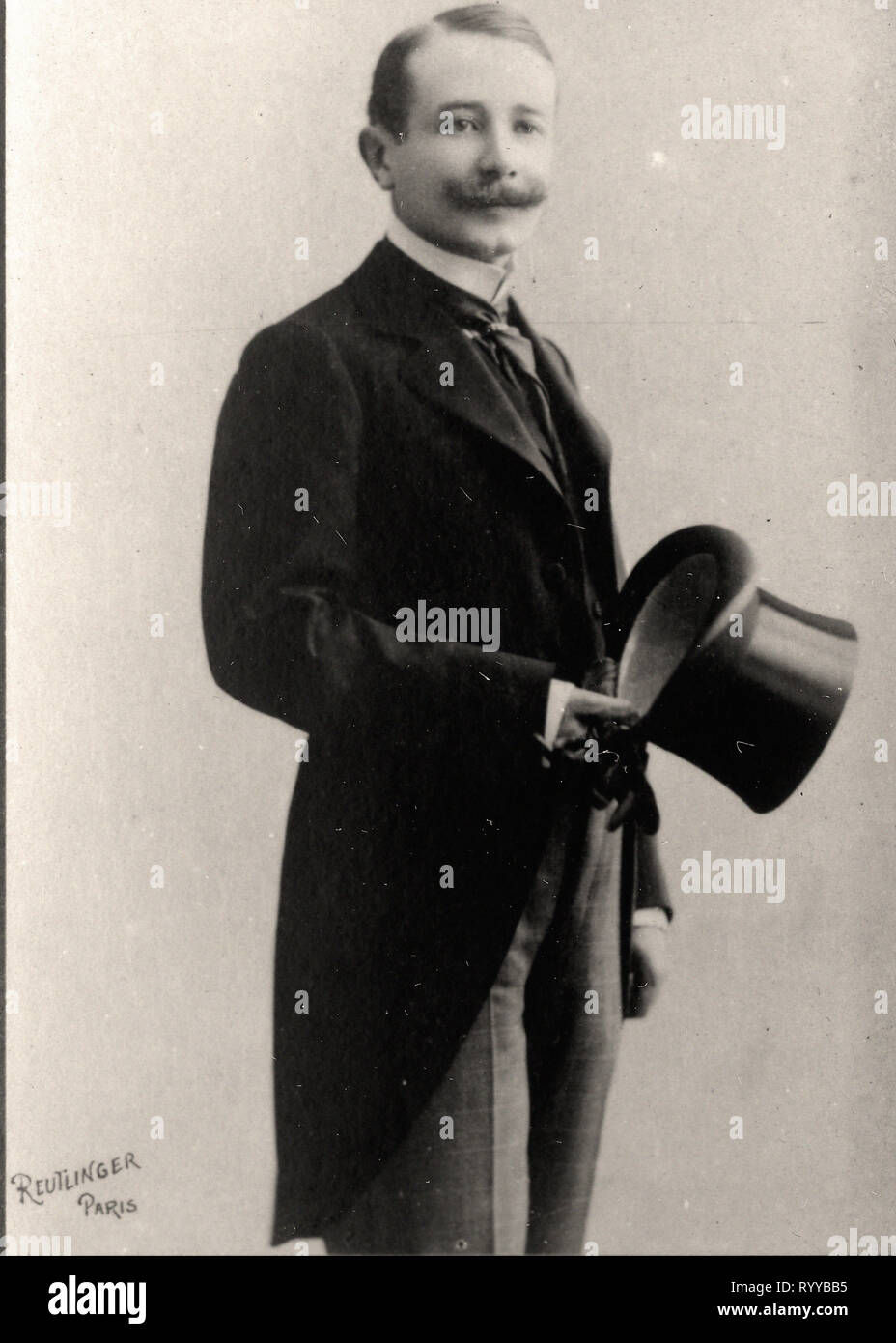 Photographic Portrait Of Hermant   From Collection Félix Potin, Early 20th Century Stock Photo