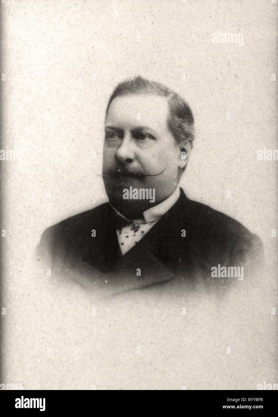 Photographic Portrait Of Louis Ier Roi De Portugal   From Collection Félix Potin, Early 20th Century Stock Photo