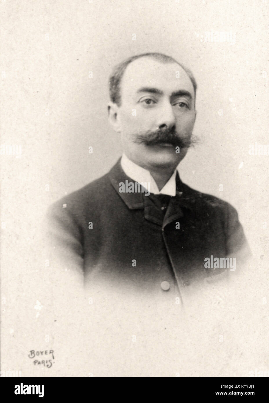 Photographic Portrait Of Messager   From Collection Félix Potin, Early 20th Century Stock Photo