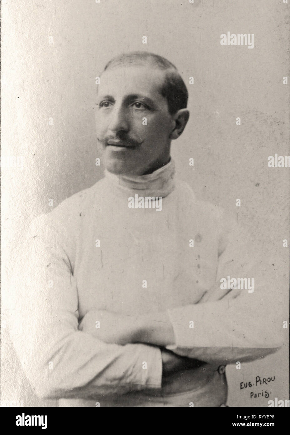 Photographic Portrait Of Pini   From Collection Félix Potin, Early 20th Century Stock Photo