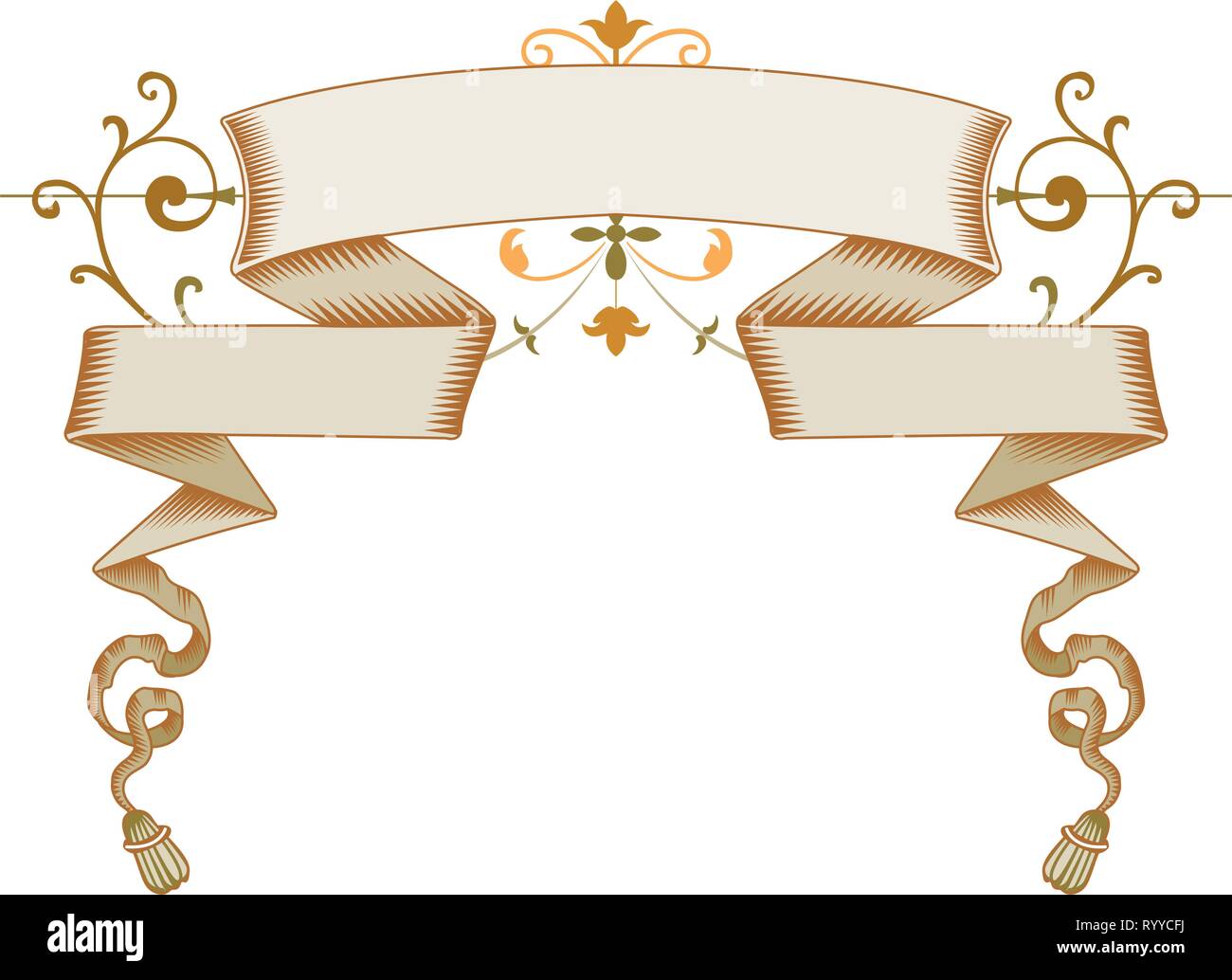 Vector Baroque Frames And Decorative Elements Vintage Banner