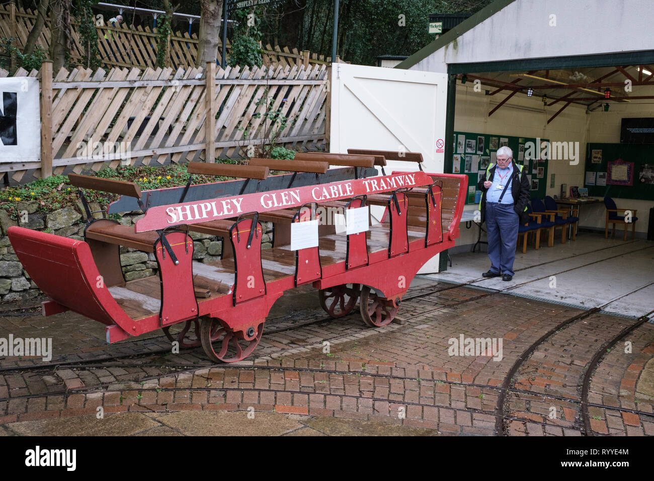 Shipley Glen tramway, Baildon, West Yorkshire, England Stock Photo Alamy