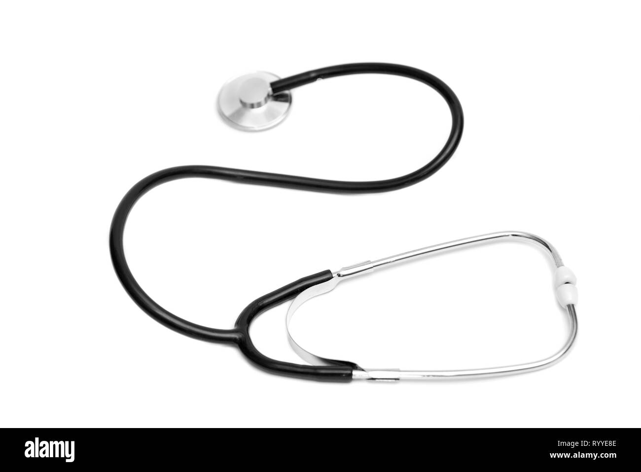 Medical concept. stethoscope isolated on white background Stock Photo ...
