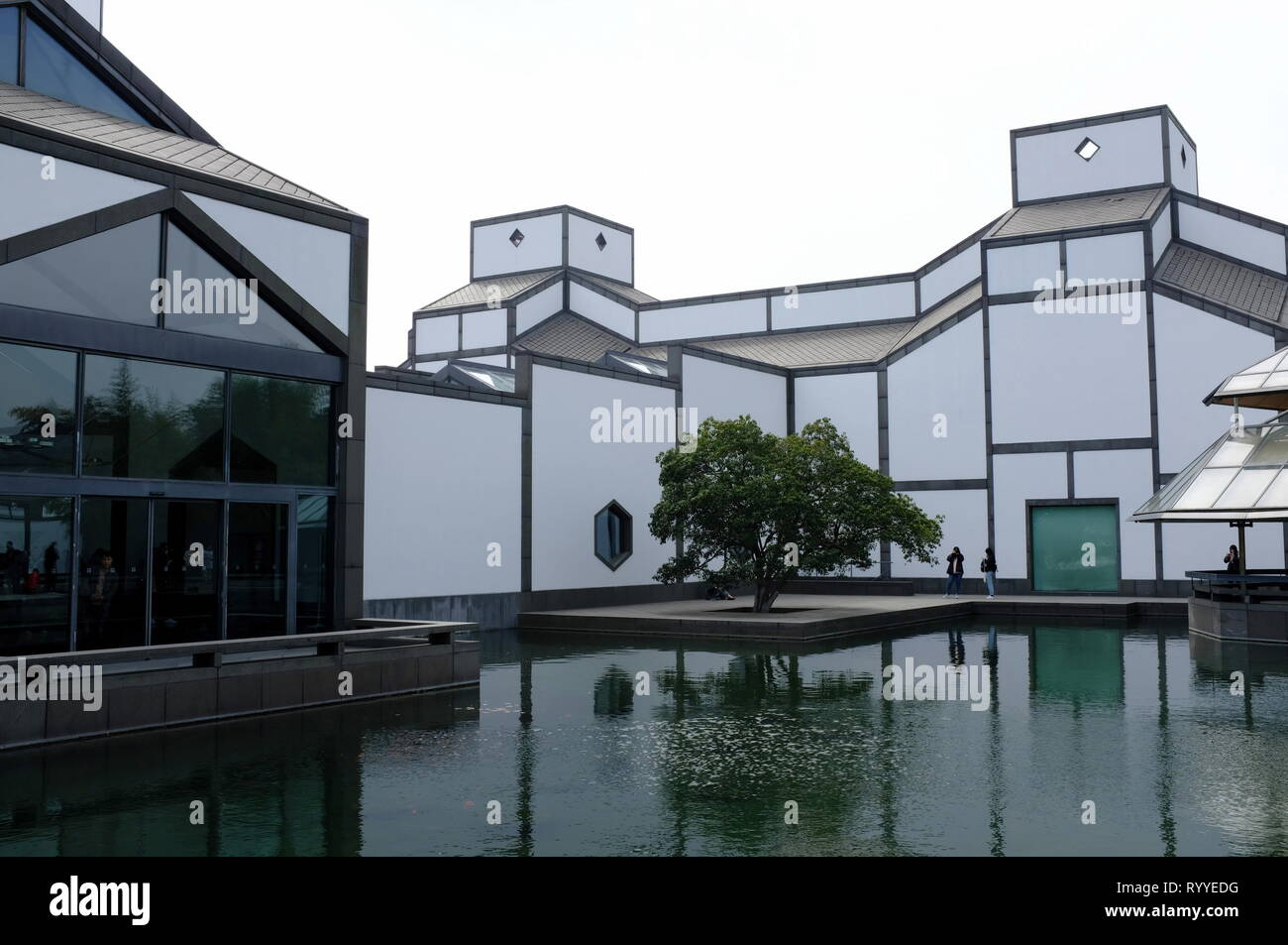 Suzhou Museum and Museum Garden designed by architect I.M.Pei. Suzhou.Jiangsu Province.China Stock Photo