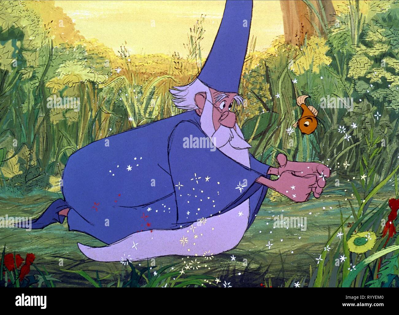 MERLIN, SWORD IN THE STONE, 1963 Stock Photo