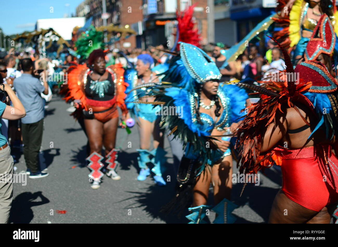 Leeds west Indian carnival 2016 Stock Photo - Alamy