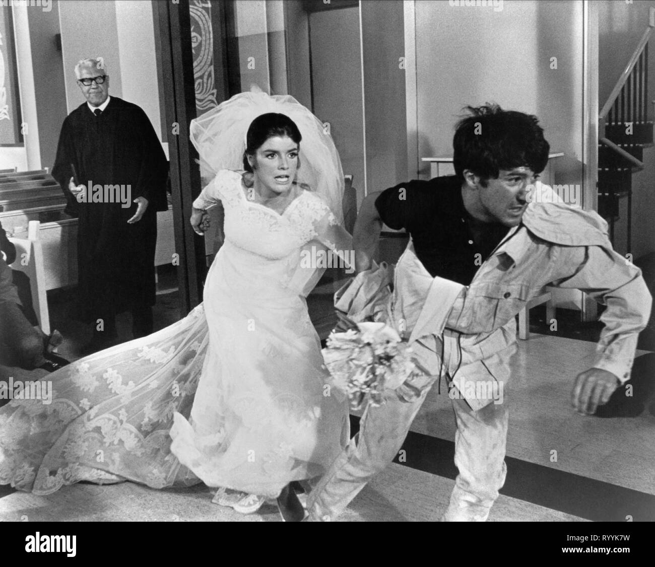 KATHARINE ROSSB, DUSTIN HOFFMAN, THE GRADUATE, 1967 Stock Photo