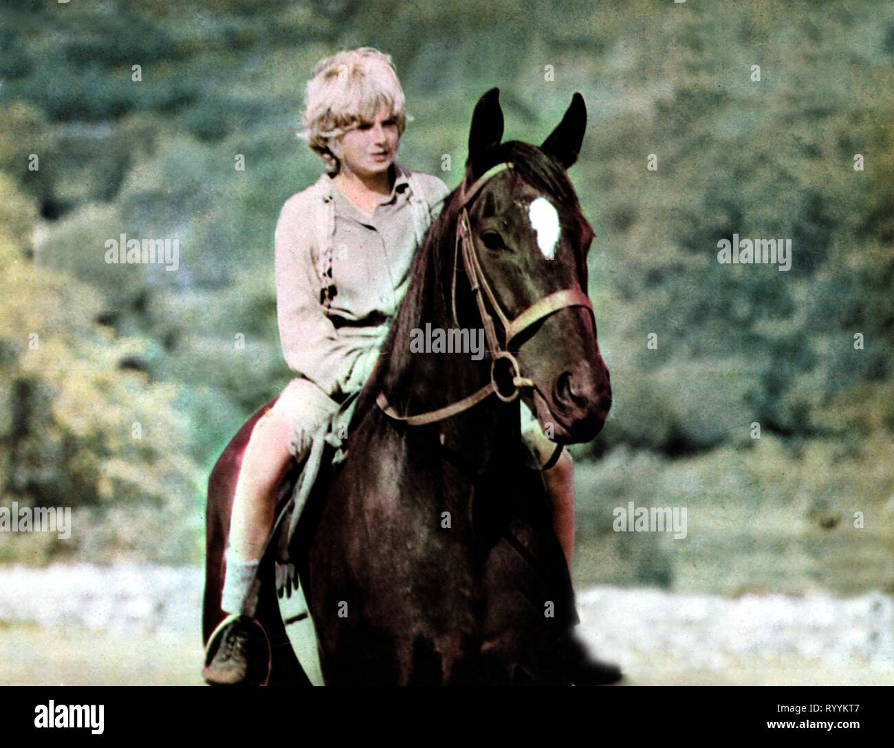 MARK LESTER, HORSE, BLACK BEAUTY, 1971 Stock Photo