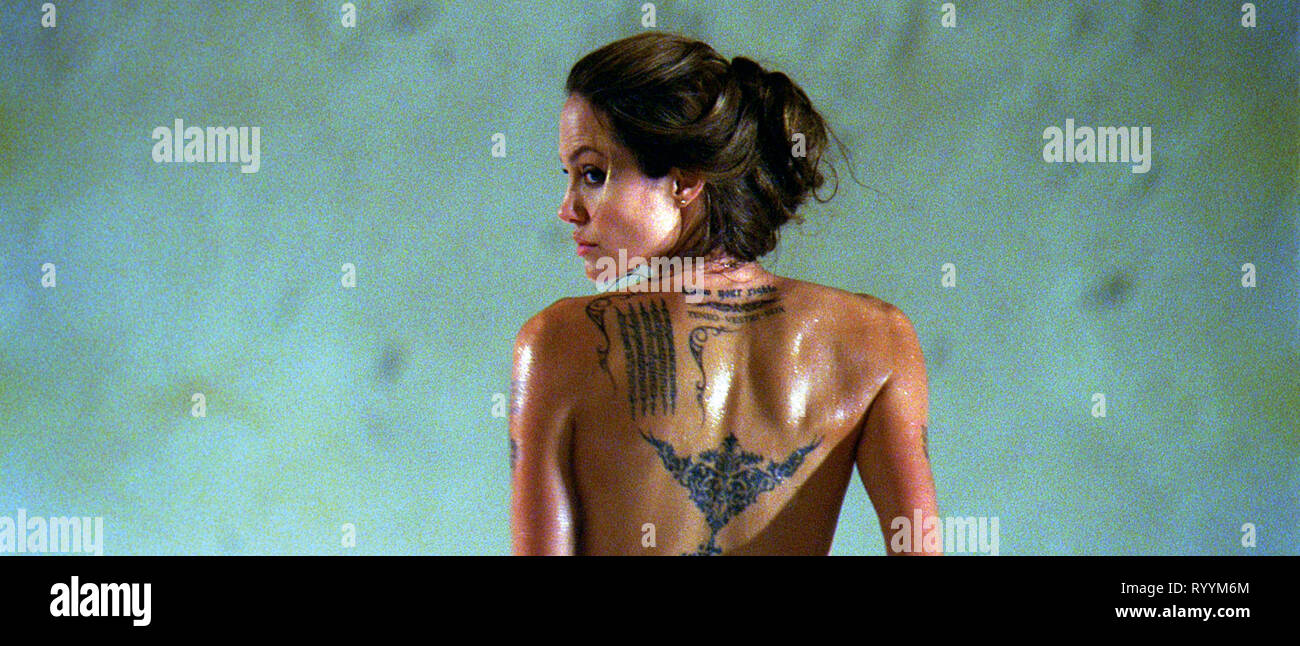 Angelina Jolie Tattoo High Resolution Stock Photography and Images Alamy