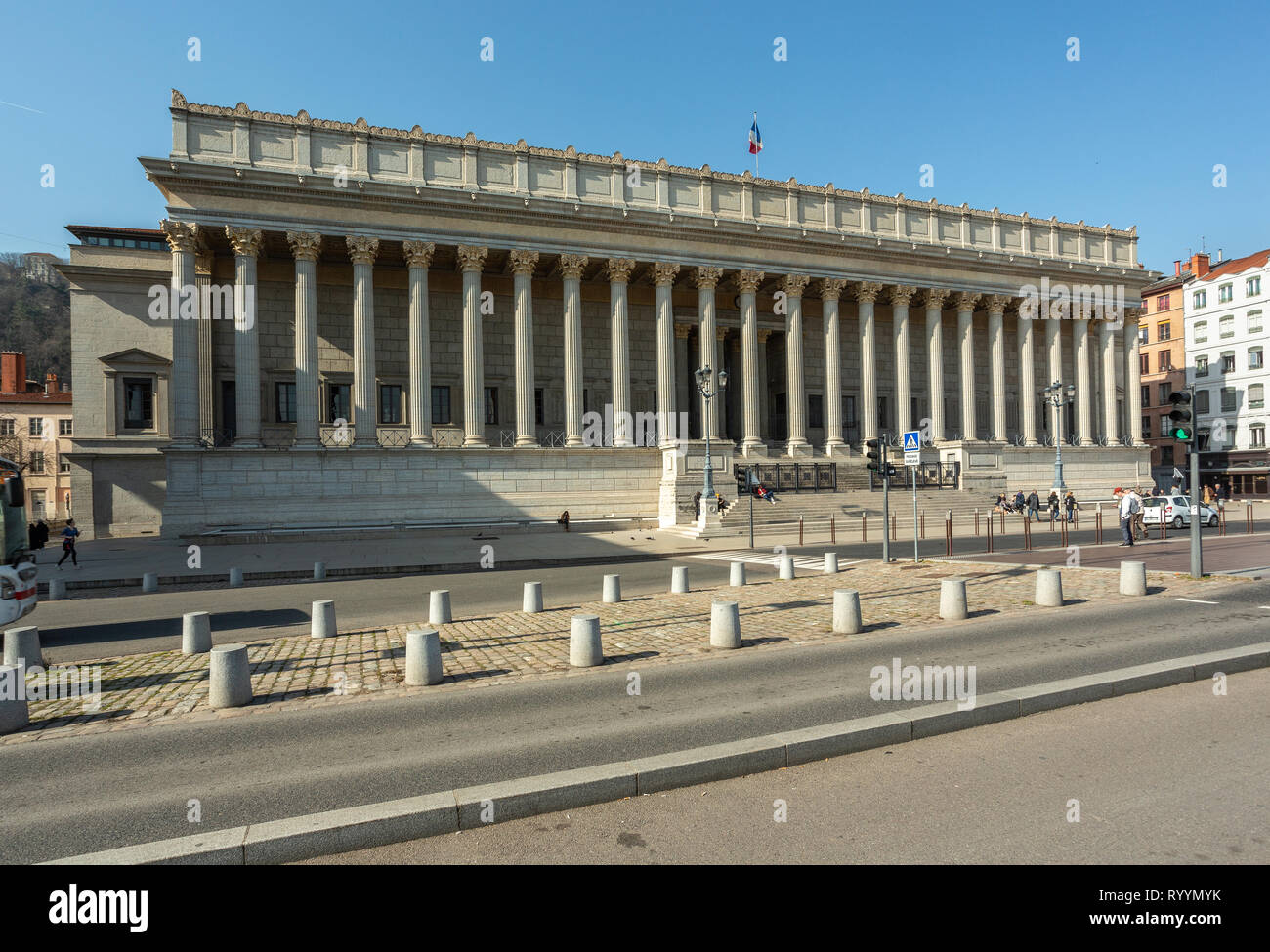 The Palais of justice in Lyon, France Stock Photo