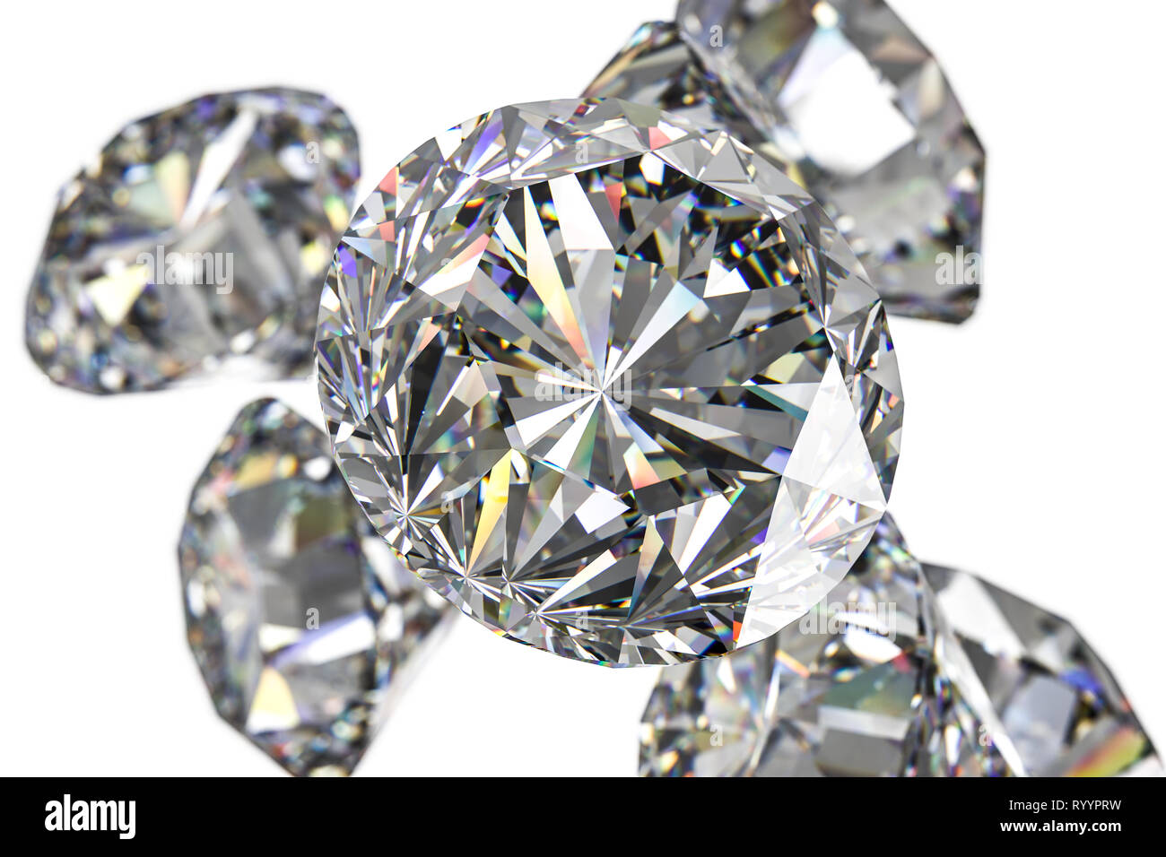 luxury diamond gem, 3d rendering Stock Photo Alamy