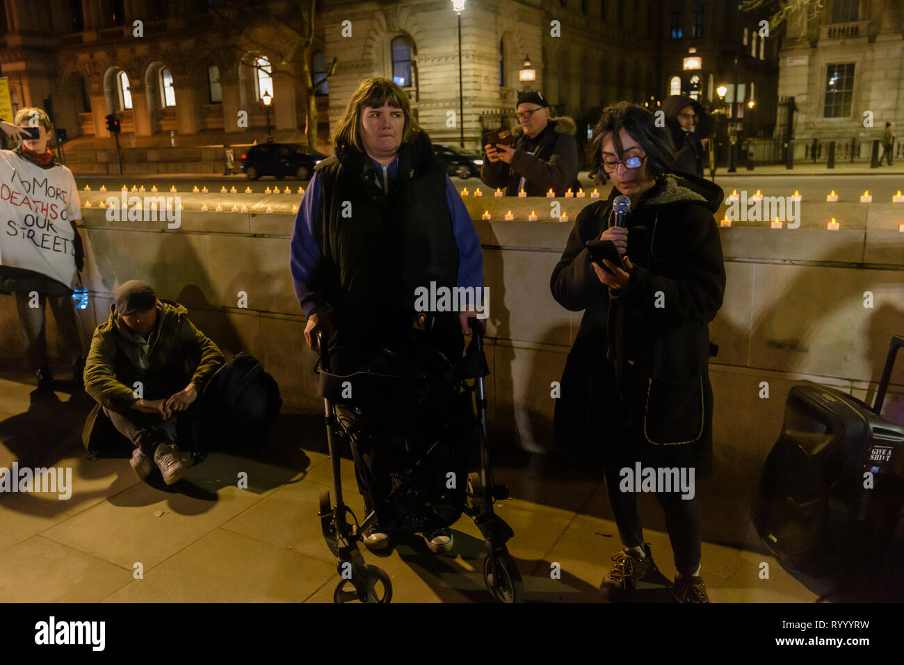 London Uk 15th March 2019 A Vigil By Streets Kitchen Dpac And Other Groups Mourned The Many Deaths Of Homeless People On Our Streets 799 In The Last 18 Months Hundreds Die