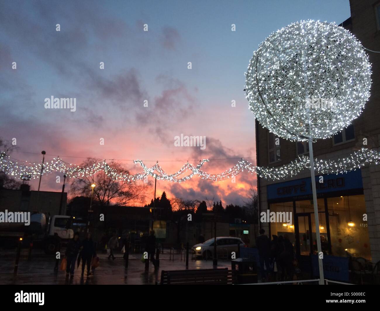 Witney Christmas lights Stock Photo Alamy