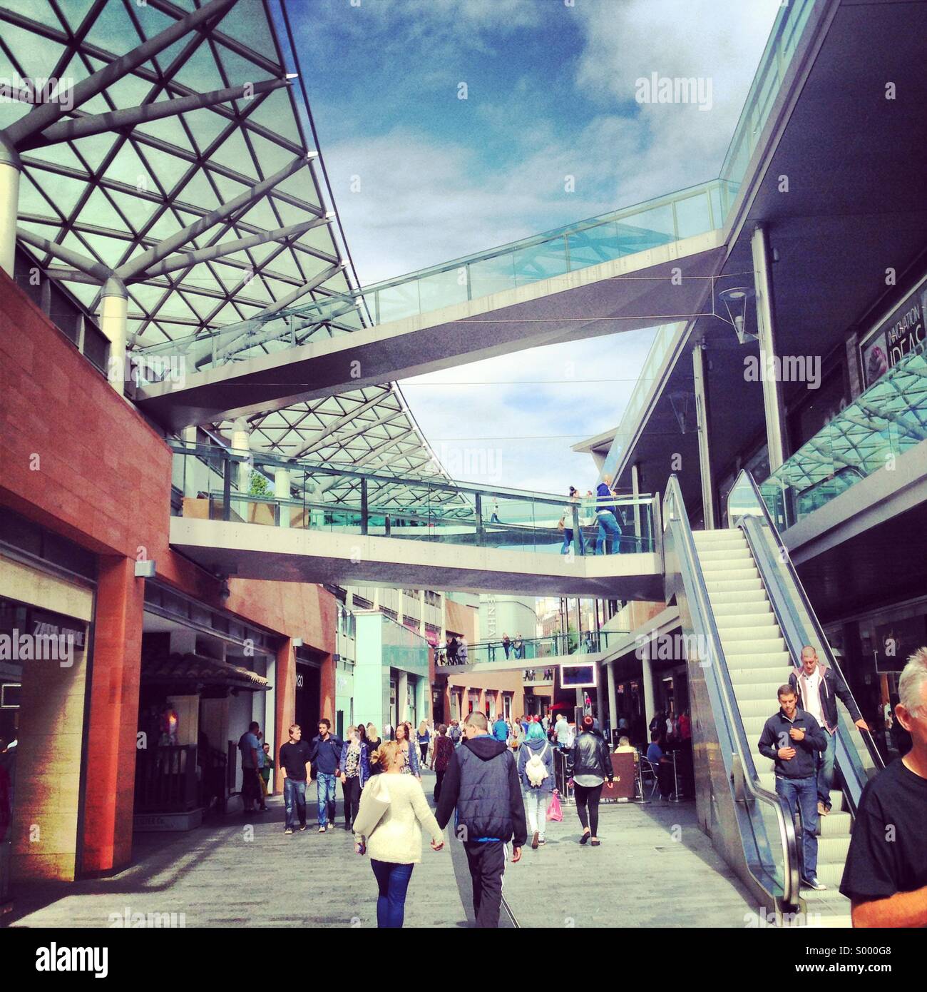 The Liverpool one shopping centre. Stock Photo