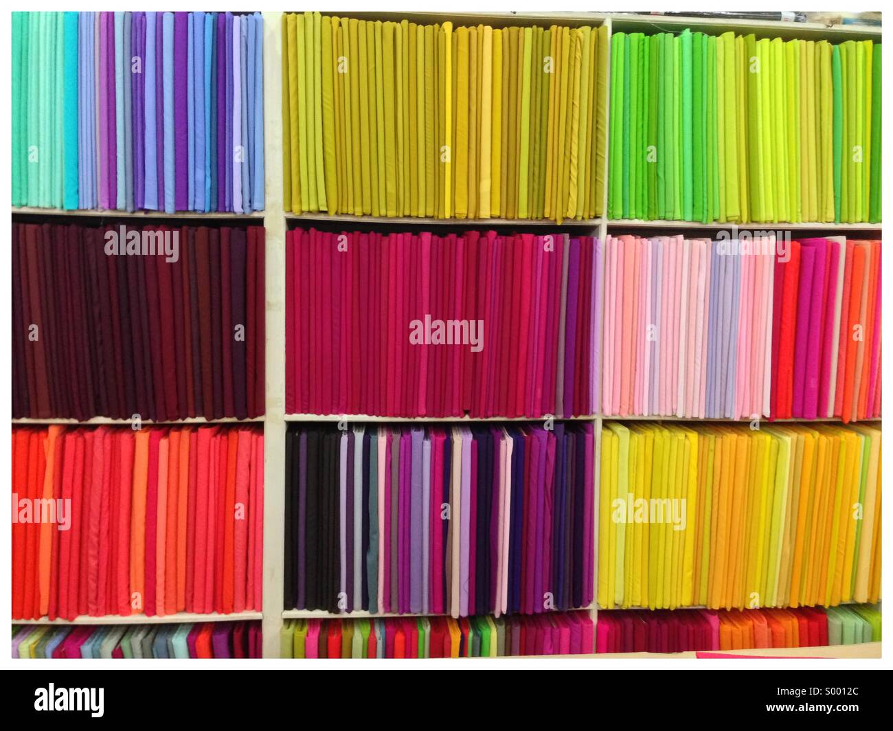 Material shopping India Stock Photo