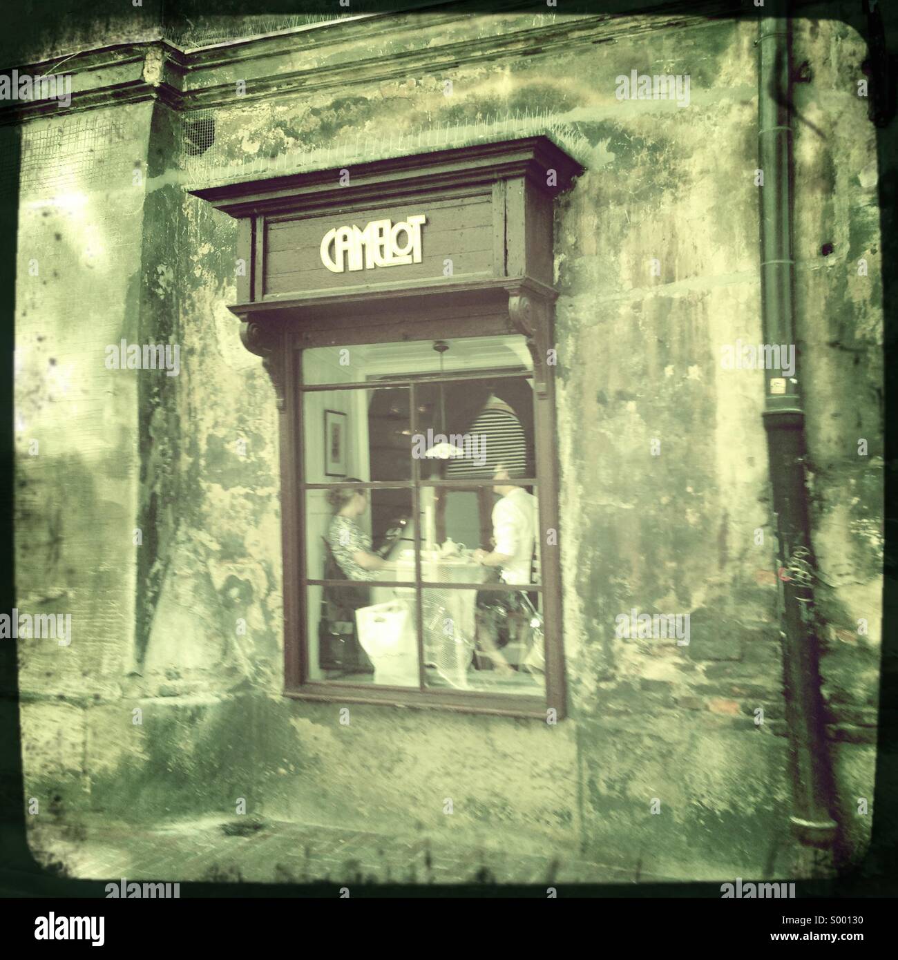 Cafe culture Poland Stock Photo