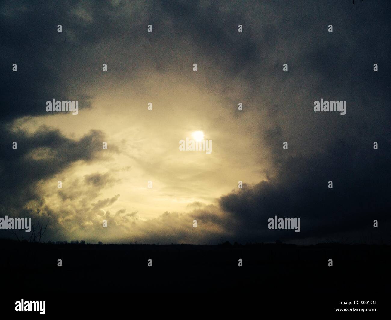Moody sky Stock Photo
