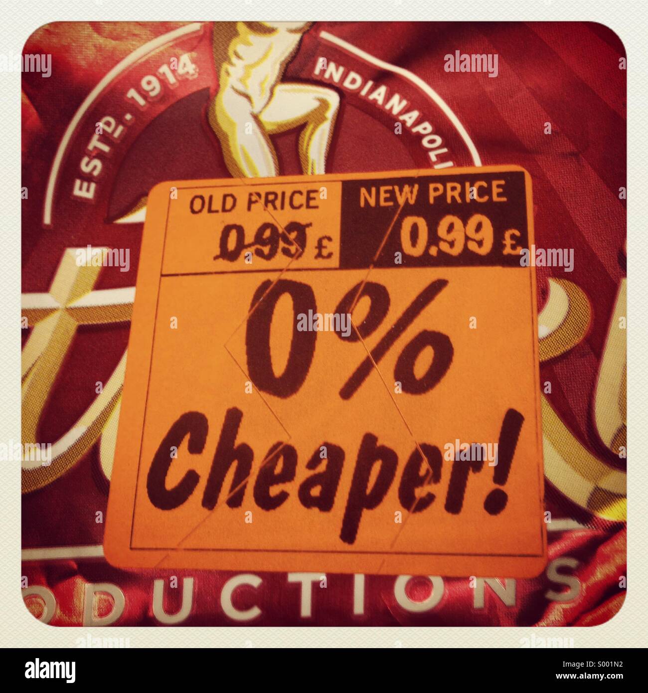 0% cheaper discount voucher on Butterkist popcorn Stock Photo