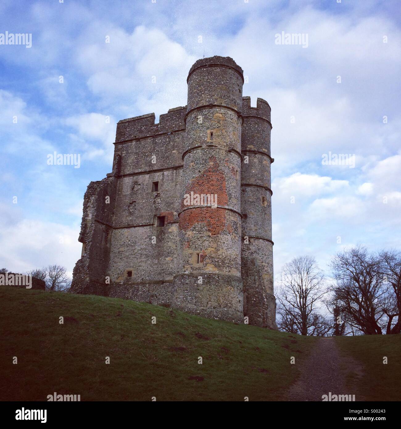 Donnington Castle in Berkshire Stock Photo