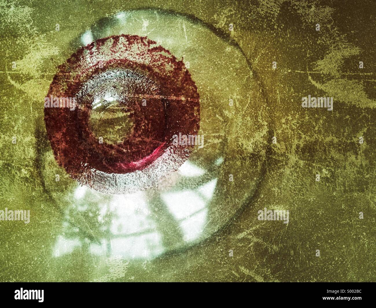 Abstract, round glass shape Stock Photo