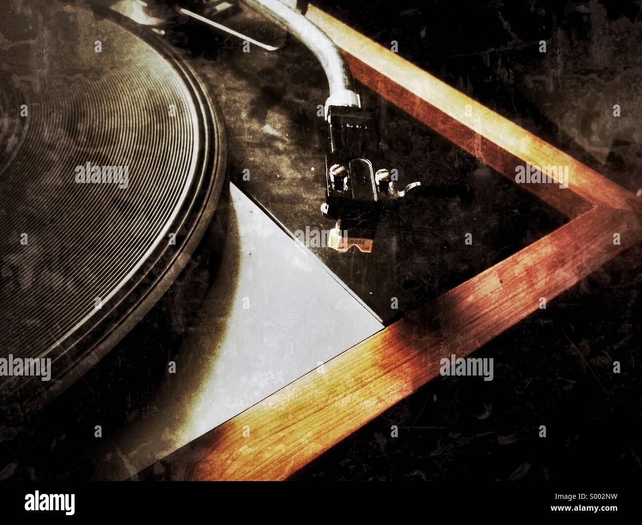 Vinyl record player close up Stock Photo - Alamy