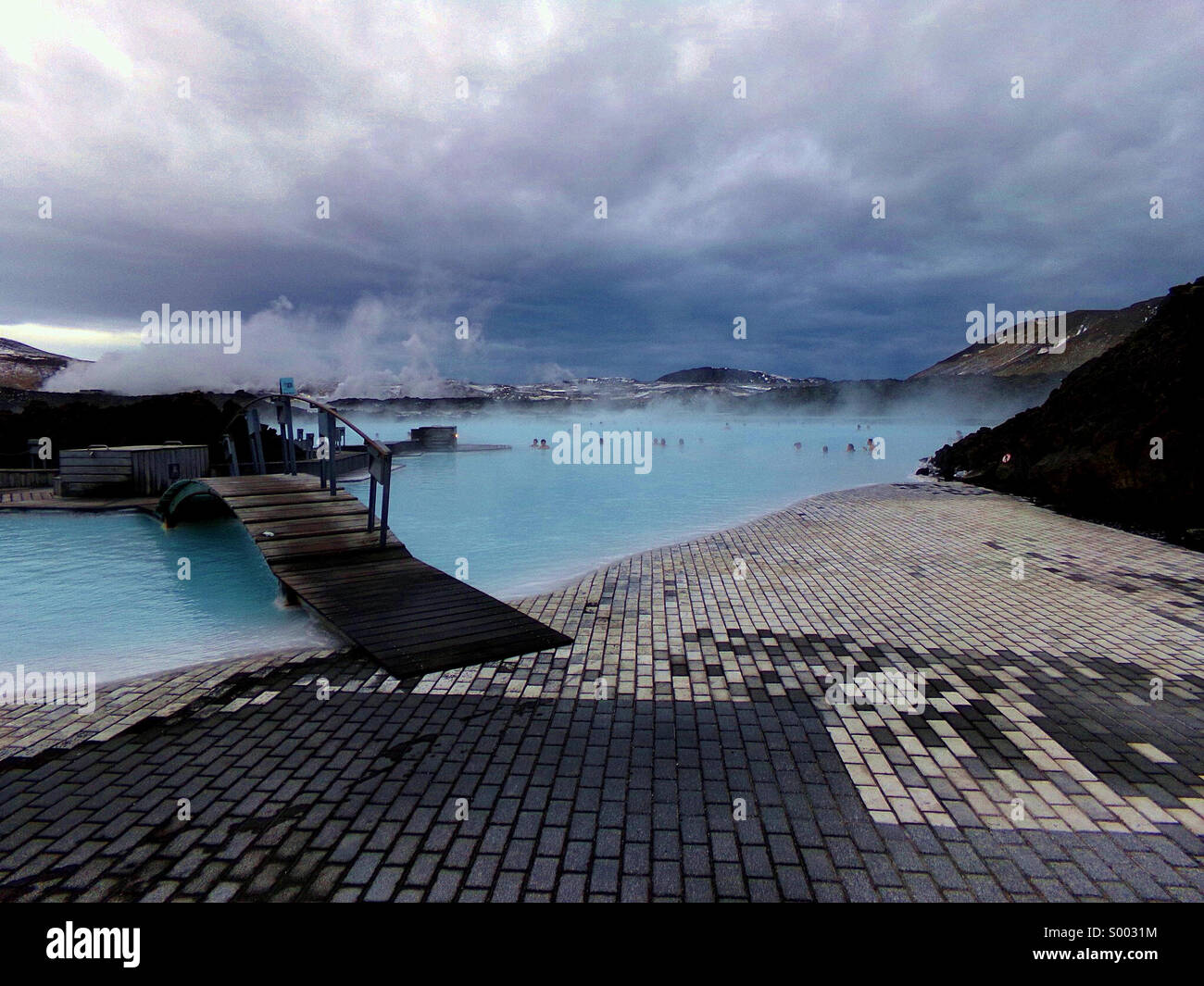 Blue Lagoon, Iceland. - Smartphone Captured Stock Image