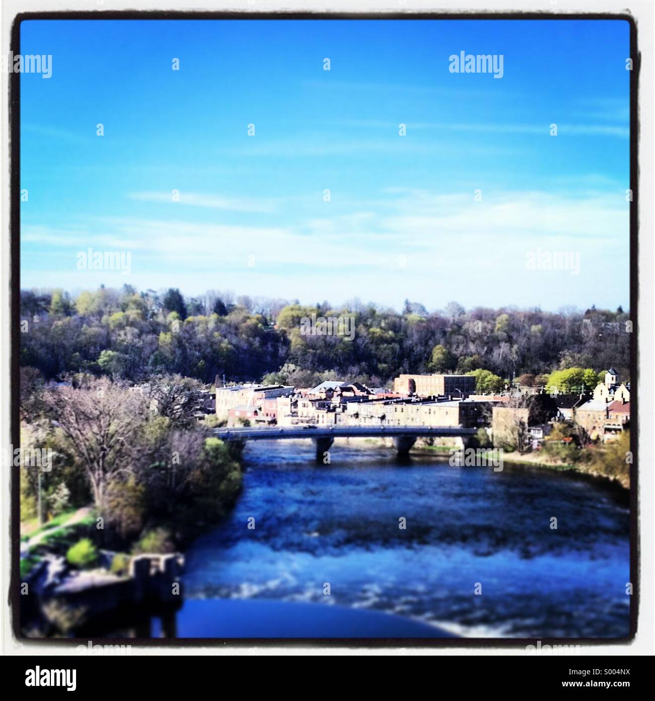 The Grand River as it runs through Paris Ontario, Canada Stock Photo Alamy