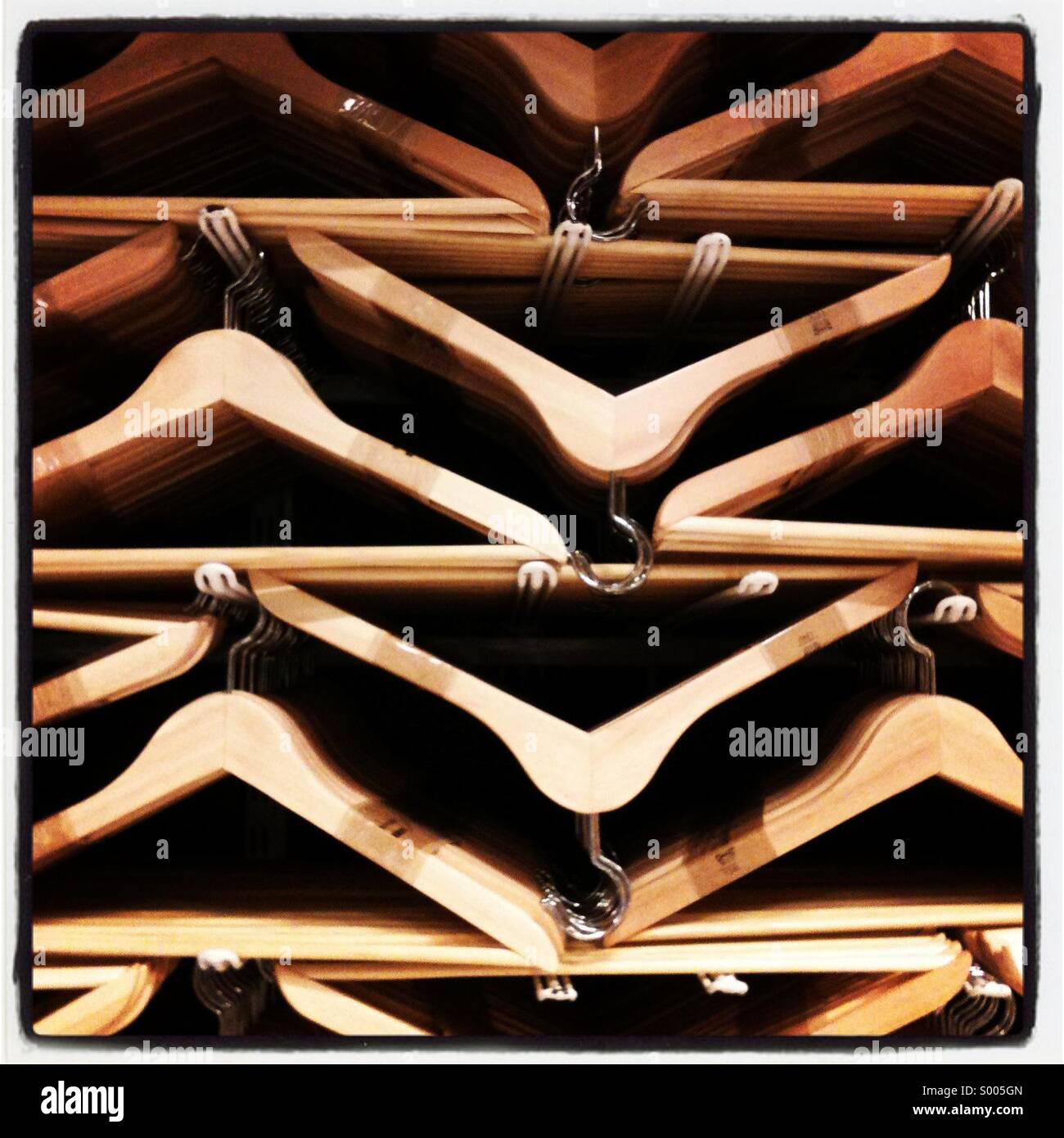 Coat hangers in Ikea store Stock Photo Alamy