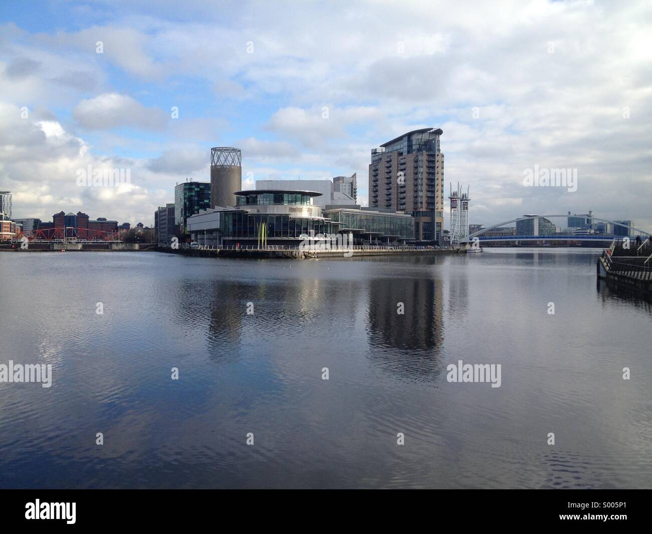 The Lowry Theatre Salford Quays Manchester Stock Photo