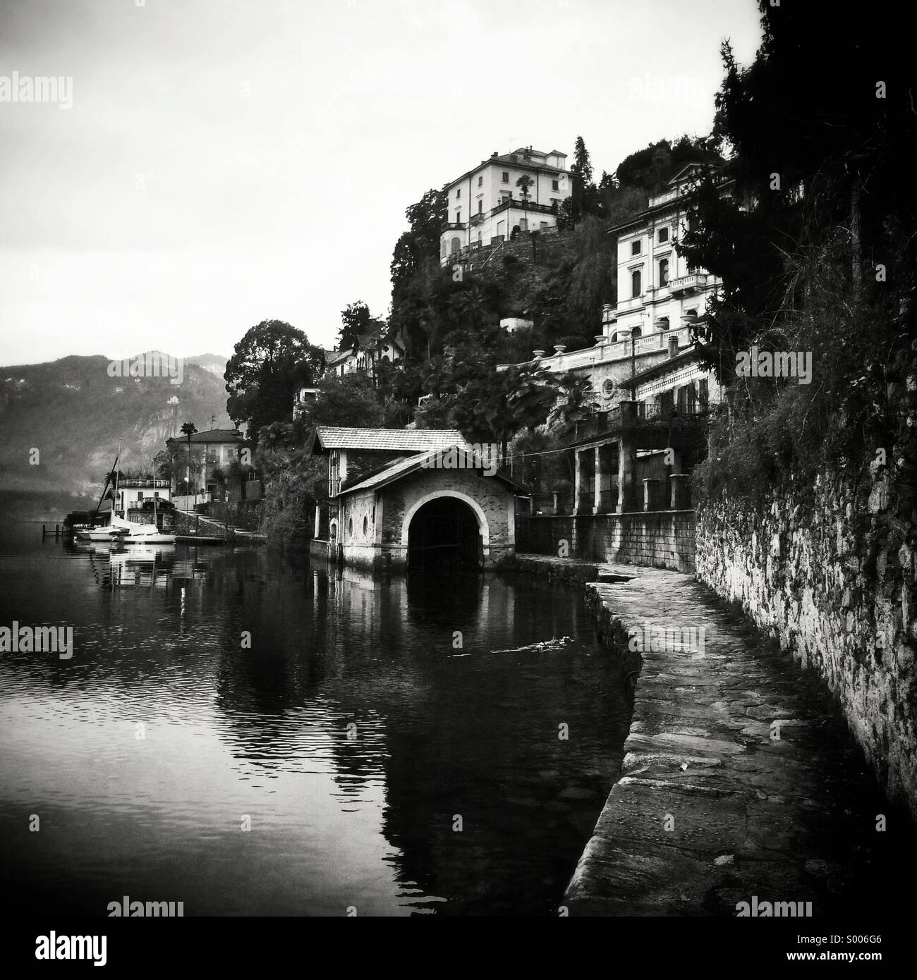 Italy Orta Lake - Smartphone Captured Stock Image