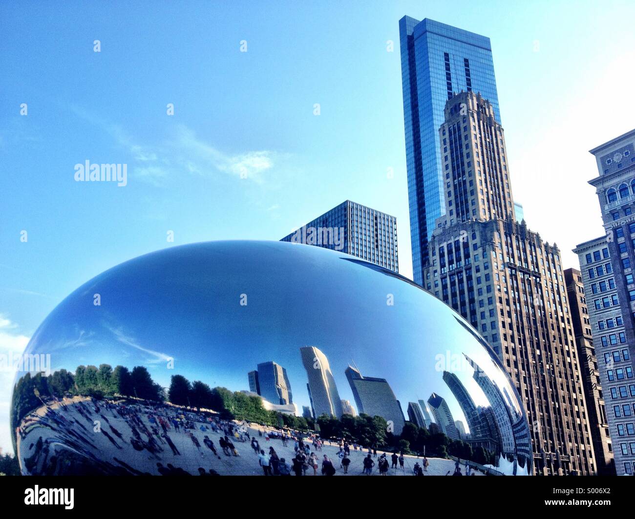 Chicago Bean - Smartphone Captured Stock Image