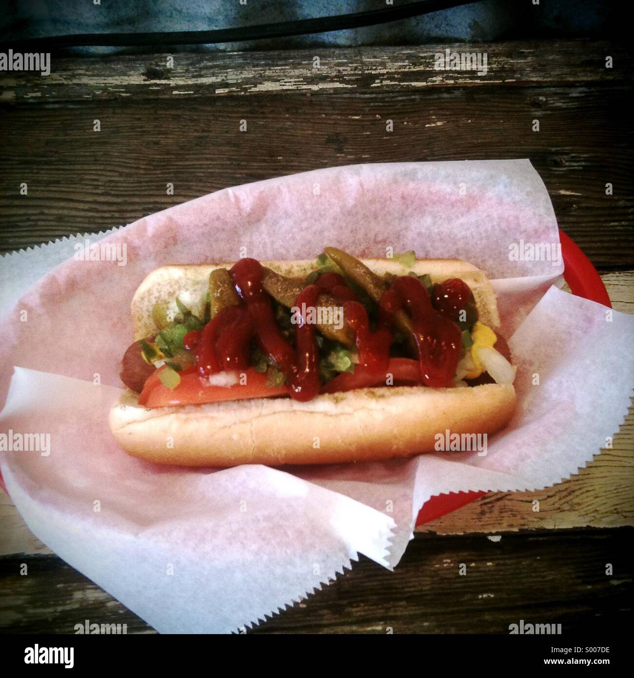 American hot dog Stock Photo Alamy