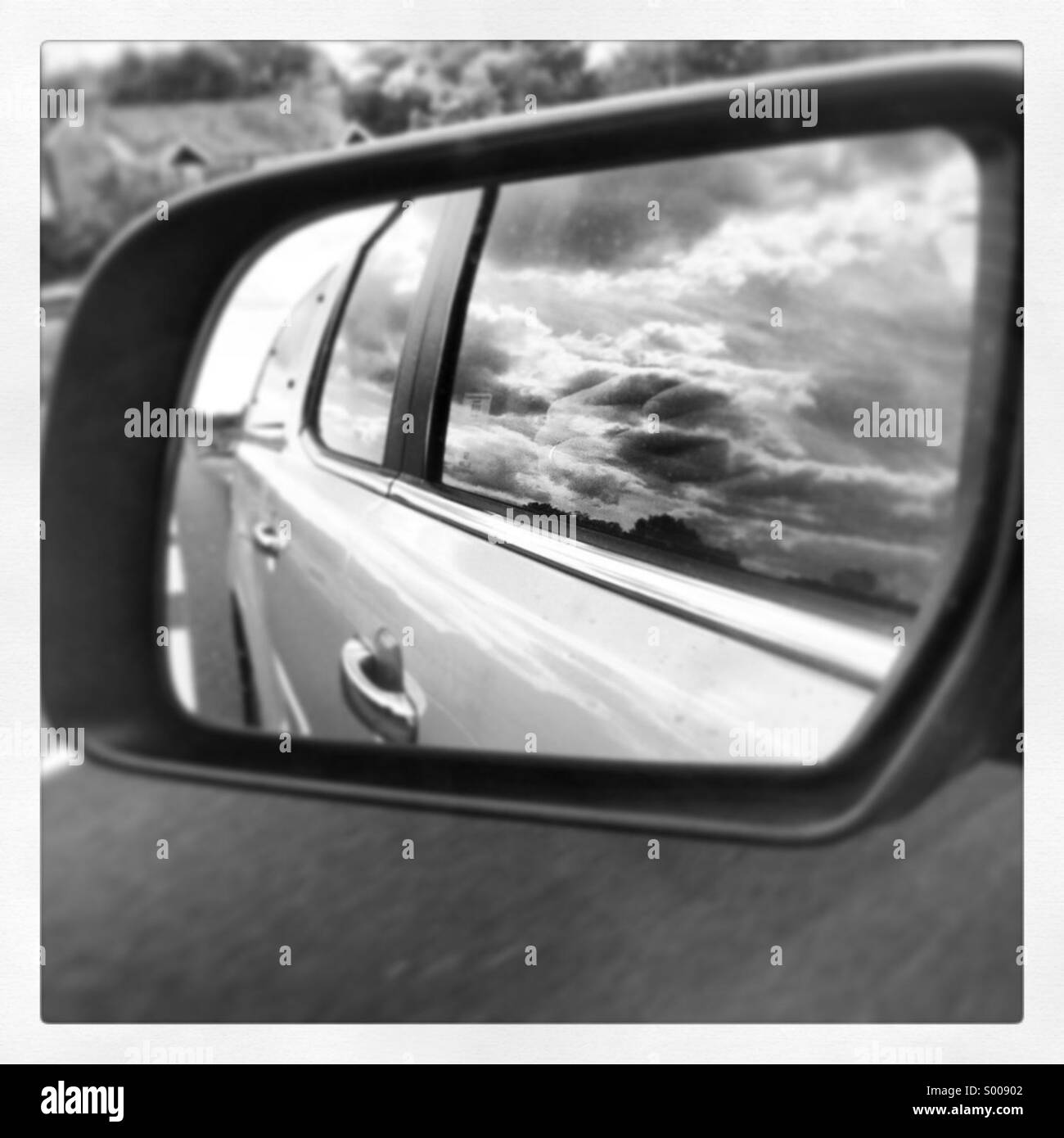 From the car view Black and White Stock Photos & Images - Alamy