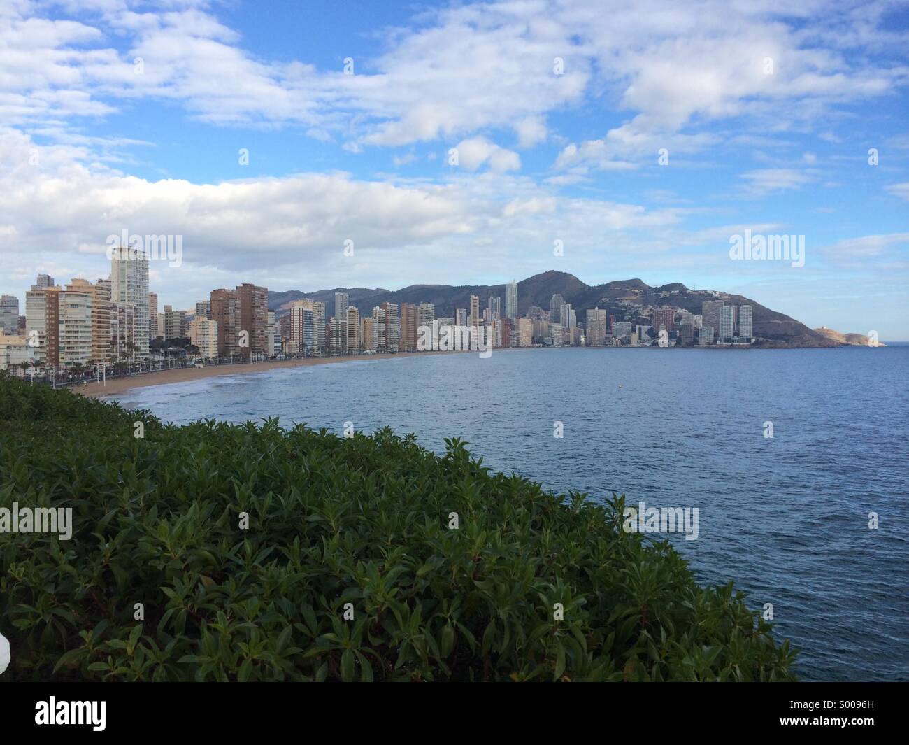 Benidorm front view - Smartphone Captured Stock Image