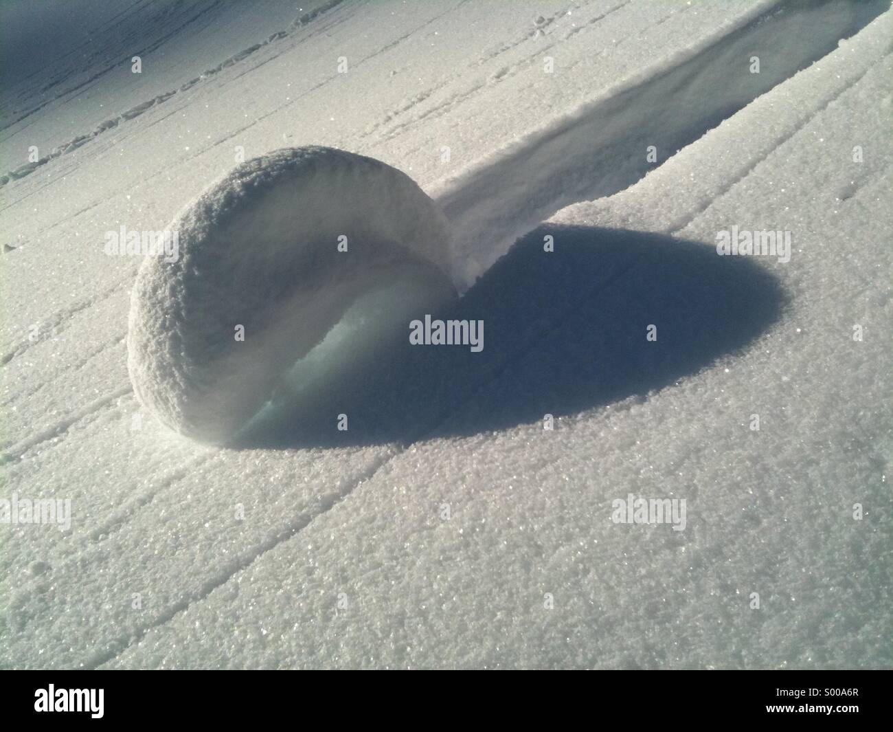 Snow curl Stock Photo
