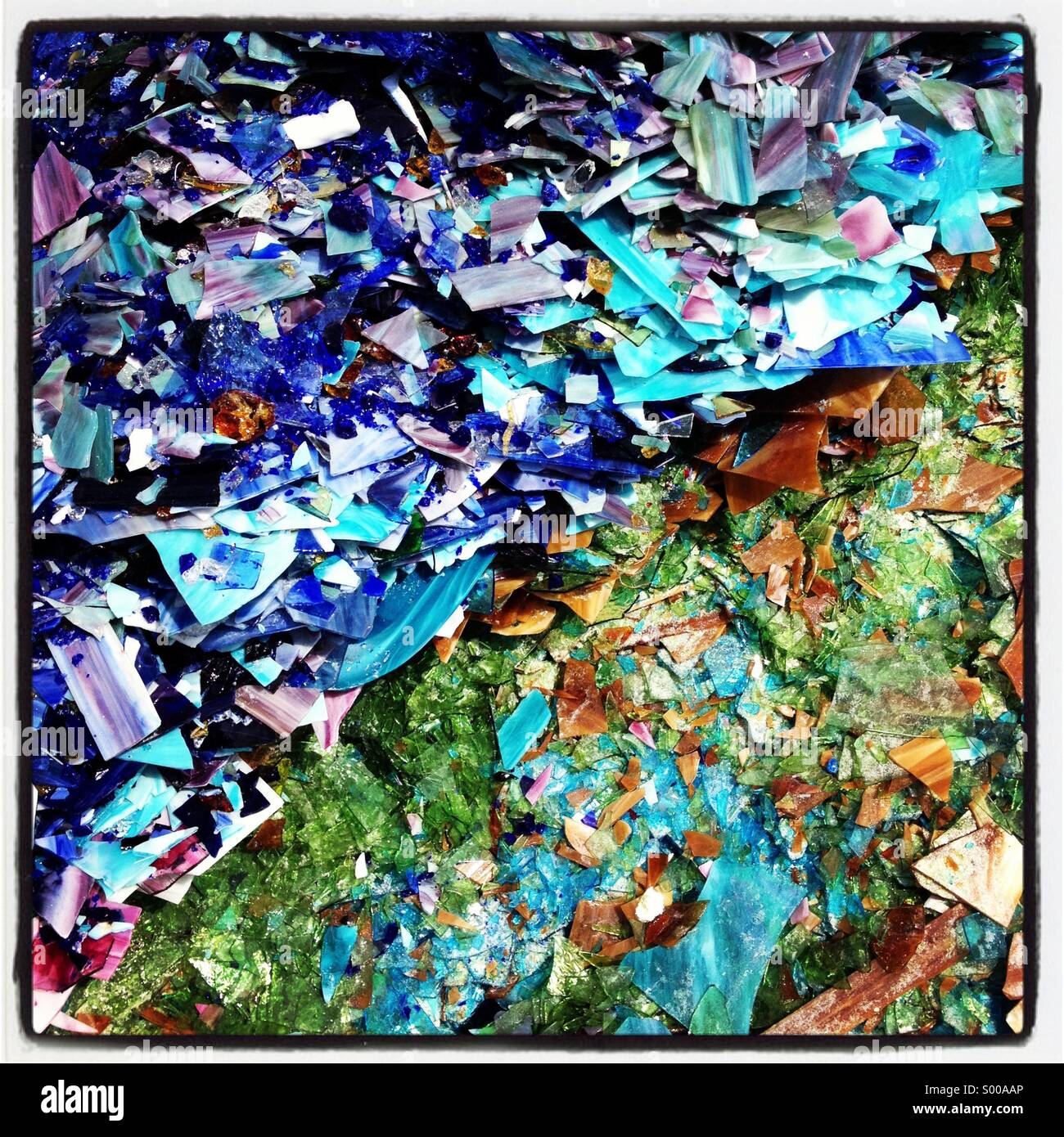 Stained glass shards Stock Photo Alamy