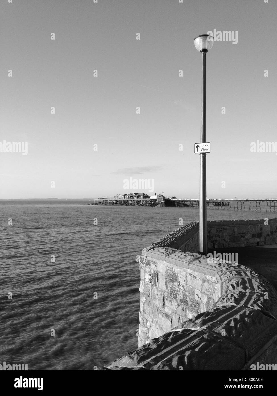 Birnbeck Pier, Weston-super-Mare, UK - Smartphone Captured Stock Image