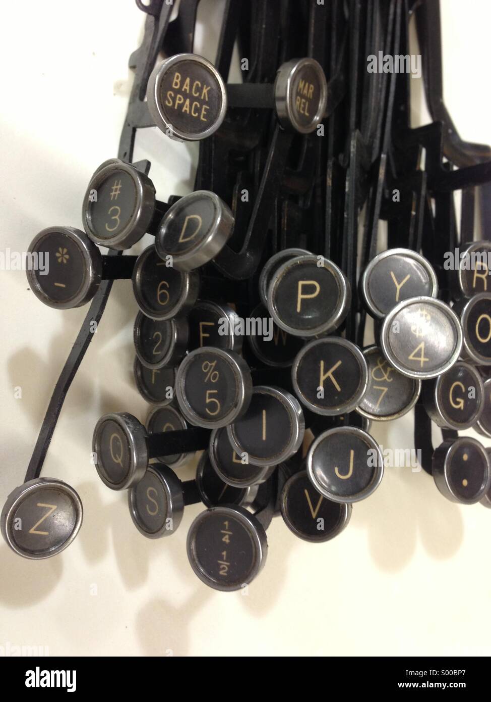 Typewriter keys Stock Photo