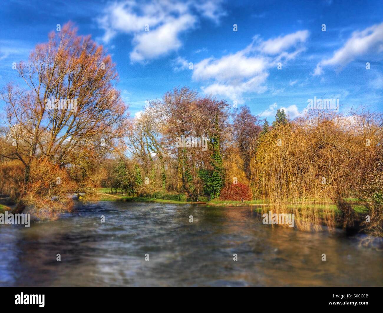 River Test - Smartphone Captured Stock Image